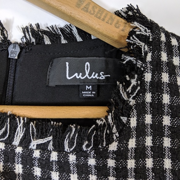 NWT Lulus Check Me Out check print dress - Picture 6 of 8